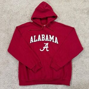 The Victory Alabama Crimson Tide Hoodie Mens L Red NCAA Pullover Sweatshirt